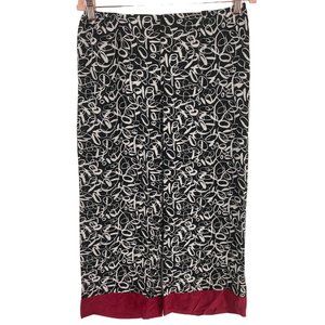 Idom I Depend On Me Women's Size Medium Black/Red/White Lounge Pants